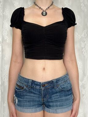 Y2K Low Rise Denim Shorts